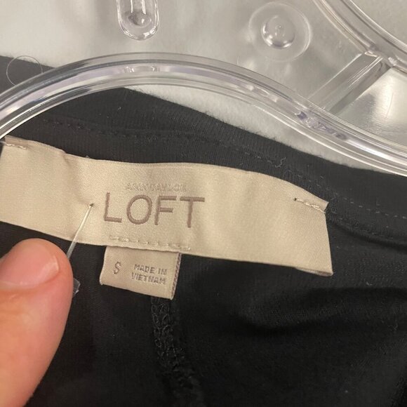 Loft Womens Sleeveless Shift Dress Knee Length Black Size Small - Picture 8 of 9